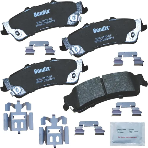 Vista 276 de Bendix Priority1 CFC154 - Juego de pastillas de freno de disco para Avanti II, Century, LeSabre, Regal, Riviera, chasis comercial, DeVille