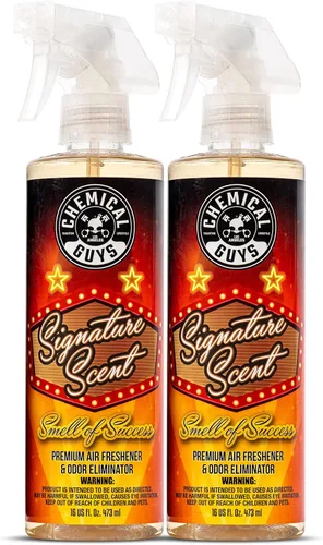 Vista 8 de Chemical Guys Black Frost Air - Ambientador en aerosol premium para automóvil y eliminador de olores, aerosol de aroma masculino fresco