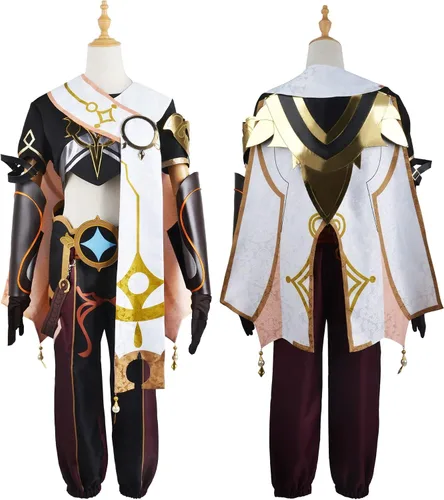 Vista 4 de Genshin Impact Aether Cosplay Disfraz Uniforme Anime Halloween Traje Trajes Ropa