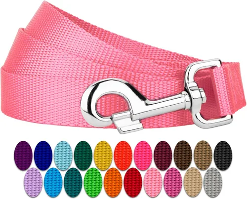 Vista 18 de Country Brook Petz - Correa para perro de nailon duradera de estilo tradicional de 1 pulgada con broche fácil de usar para razas pequeñas, medianas