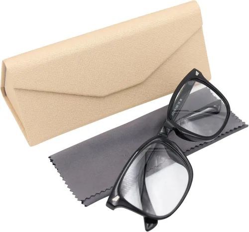 Vista 67 de Real Sic Funda para lentes de sol para hombres y mujeres, soporte magnético plegable para lentes de sol, inspirado en el color sólido