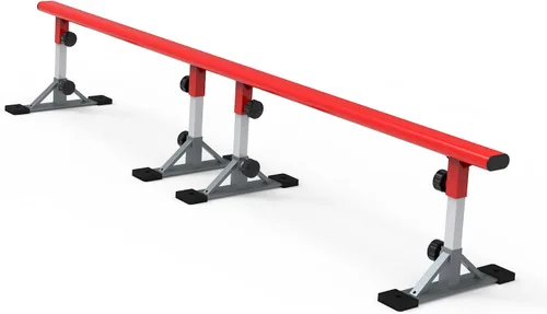 Vista 6 de FreshPark Carril de molienda sólida profesional - Altura ajustable: 13" - 19" H - Skatepark portátil, extensible y duradero