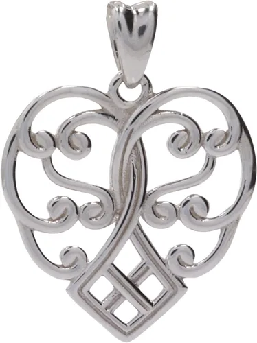 Vista 3 de Jewelry Trends Colgante de plata de ley con corazón celta victoriano, Metal, no conocido