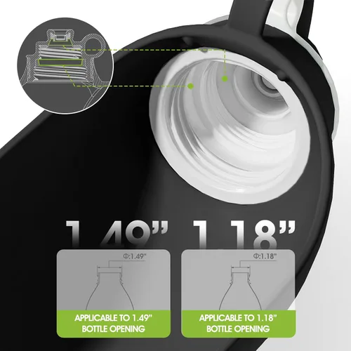 Vista 4 de SUPERDESIGN Botella de agua para perro, botella de agua portátil para perros pequeños a grandes, botella de agua de viaje para perros a prueba