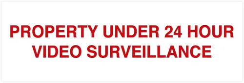 Vista 10 de Signs ByLITA Basic Property - Señal de video bajo vigilancia (24 horas), tamaño pequeño