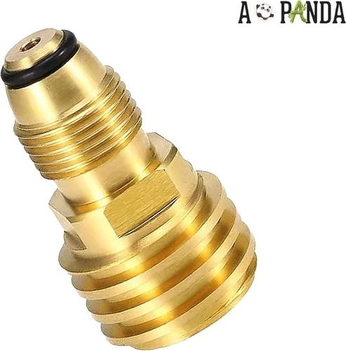 Vista 4 de AOPANDA El adaptador de tanque de propano convierte la válvula de servicio de tanque POL LP en manguera QCC1/tipo 1 o regualtor - antiguo a nuevo