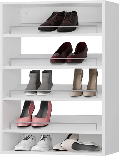 Vista 21 de Unidad Colgante Doble Mediana para Closet, Sistema Modular de Closet, Organizador de Sistema de Closet de Madera con Almacenamiento para Walk-in