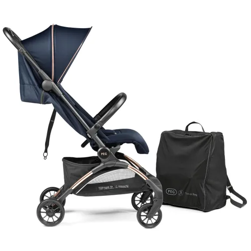 Vista 9 de Peg Perego Volo, Silla de Paseo Ultraligera de Viaje Compatible con Equipaje de Mano, Características Ajustables y Asiento Reclinable - Diseñada