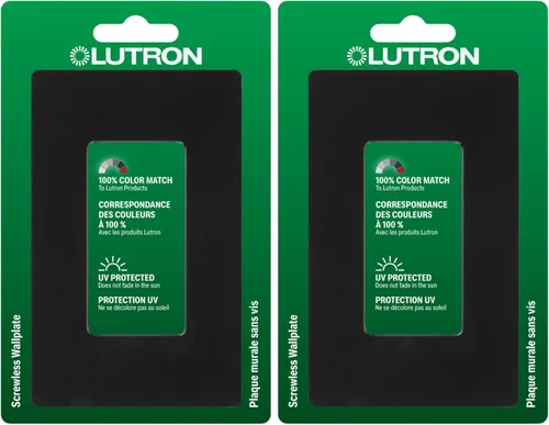 Vista 33 de Lutron Claro - Placa de pared de 1 banda (paquete de 6) CW-1-AL-6 almendra