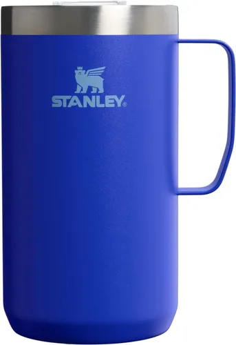 Vista 9 de STANLEY Everyday Camp Mug de 24 onzas, tapa para beber, taza para café, té y bebidas, taza de café aislada de acero inoxidable, sin BPA, color ceniza