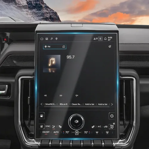 Vista 21 de Protector de pantalla digital de 12.3 pulgadas para GMC Sierra 1500 SLE/Elevation/SLT Nano Film HD Clear 6H Scratchatch, 12.3 pulgadas, cúmulo