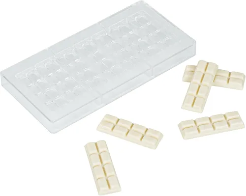 Vista 35 de Restaurantware Pastry Tek Molde para Barra de Chocolate de 10.8 x 5.3 Pulgadas 1 Molde de Chocolate Apto para Lavavajillas - 4 Cavidades Molde