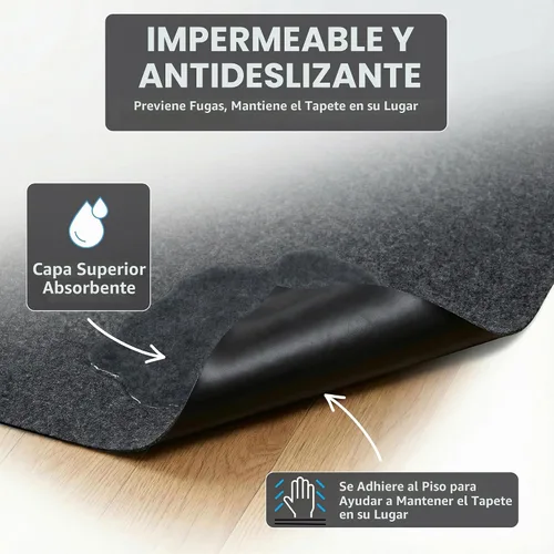 Vista 3 de Drymate Paquete de 2 almohadillas lavables para orina de perros (29"x36"), impermeables, absorbentes, antideslizantes, reutilizables, alfombrillas