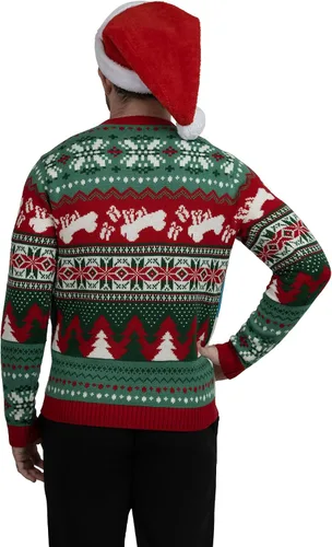 Vista 3 de Blizzard Bay - Suéter feo de Navidad para hombre, diseño de Santa