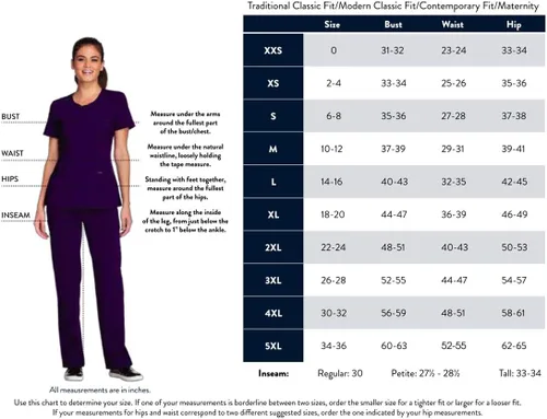 Vista 2 de Cherokee Flexibles Women Warm Up Scrubs Jacket Zip Front Knit Panel CK308