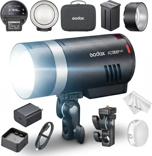 Vista 14 de Godox AD100Pro II 100Ws TTL Pocket Flash, 2.4G Wireless X System