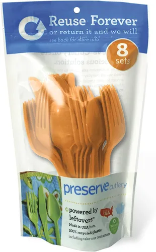 Vista 9 de Preserve - 11101 Preserve - Juego de cubiertos de cocina, 24 unidades, color verde manzana