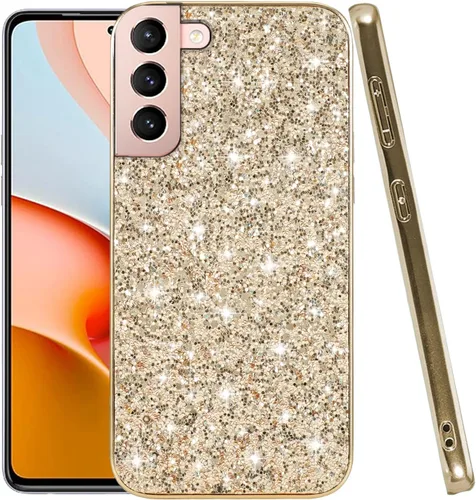 Vista 11 de Funda compatible con Samsung S21 Plus con purpurina a prueba de golpes, para Samsung Galaxy S21 Plus, funda protectora delgada de TPU suave