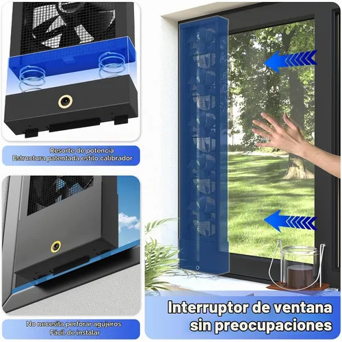Vista 5 de Vertical Window Fan for Sliding Windows (75~80cm/29.5~31.5in)