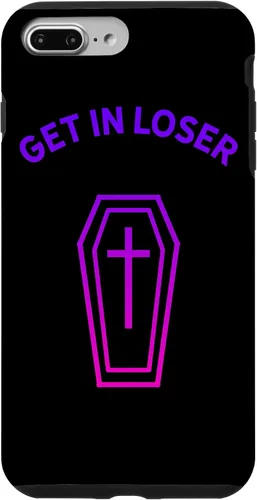 Vista 12 de Pastel Goth Aesthetic Black Gradient Coffin Get in Loser Emo Case for iPhone 17