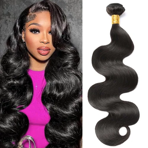 Vista 11 de CSCHS Manojos de cabello humano 12A de 22, 24, 26 pulgadas, mechones de cabello humano ondulado 100% sin procesar, extensiones de cabello virgen