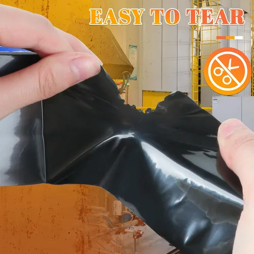 Vista 4 de Reparación de cinta adhesiva impermeable resistente al agua, 1.8 Negro
