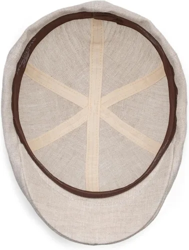 Vista 4 de Sterkowski Rusty Cap Gorra de pico de pato 100% lino para hombres y mujeres Gorra ligera transpirable de 6 paneles sin forro