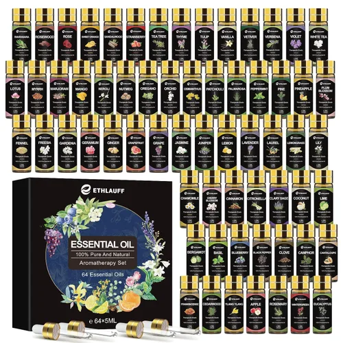 Vista 9 de Conjunto de los 12 mejores aceites esenciales, aceite esencial puro para difusor, humidificadores, cuidado de la piel, masaje, fragancia