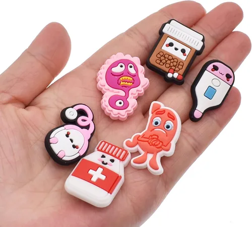 Vista 5 de Pabucle Colgantes médicos para zapatos papacharmsnuevo mexicano con hebilla de clip, dijes para zapatos papacharms, hombres y mujeres, decoración