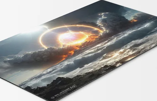 Vista 3 de Iconic Wonders - Tapete de juego Wrath of God 24 x 14 pulgadas, tapete de juego MTG personalizado único inspirado en tarjetas