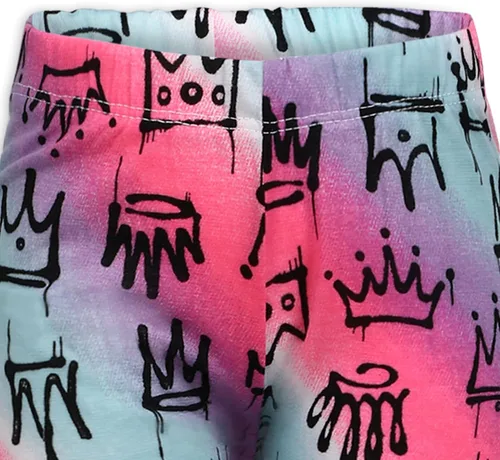 Vista 6 de L.O.L. Surprise! Conjunto de traje de 3 piezas para niñas 2 camisetas y 1 leggings para niños pequeños y grandes MGA Entertainment - RosaNegro