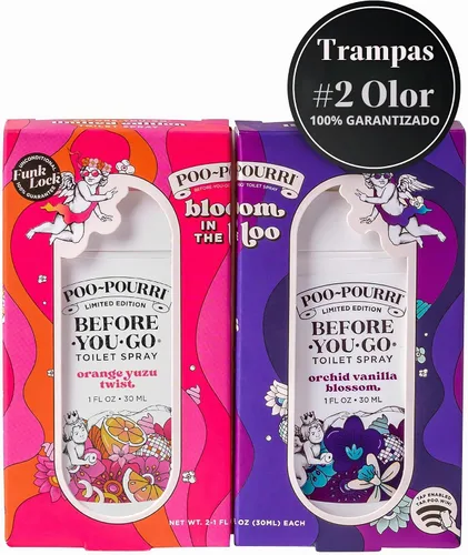 Vista 2 de Poo-Pourri Before-You-Go - Pulverizadores de bolsillo para inodoro, Bloom