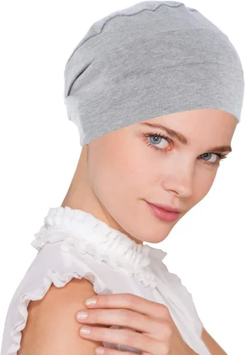 Vista 8 de Gorro de quimioterapia para mujer, tejido de algodón suave, turbante para dormir