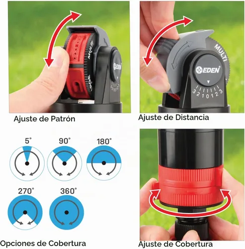 Vista 7 de Eden 11530-EDAMZ Rociador Multipatrón Más Sistema de Nebulización