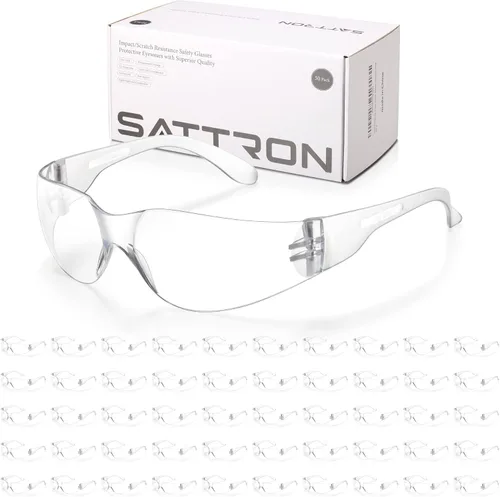 Vista 12 de 100 paquetes de gafas de seguridad teñidas, gafas protectoras resistentes a arañazos e impactos, lentes de policarbonato de humo oscuro para Paquete