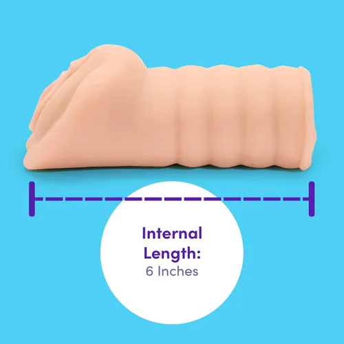 Vista 4 de Lovehoney Thrust Pro Ultra Holly - Masturbador masculino Vagina apretada realista de 6 pulgadas, canal texturizado, juguete sexual masculino