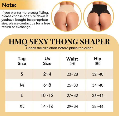 Vista 6 de HMQ Tanga moldeadora de abdomen para mujer, adelgazante, cintura alta, sin costuras, moldeadora de cuerpo, ropa