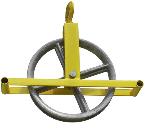 Vista 4 de Tie Down Rueda de elevación con mango largo Rueda de aluminio de 12 pulgadas Accesorios para escaleras Paquete de uno
