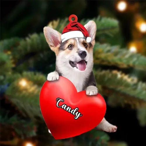 Vista 160 de Adornos de Navidad personalizados para perros, nombre personalizado, adorno de Malamute de Alaska, adornos acrílicos, regalos de Navidad, amantes