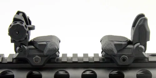 Vista 7 de TACFUN Negro Tactical Smart Polímero Delantero/Trasero Combo Set Flip Up