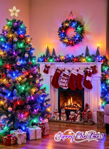Vista 7 de Luces de Navidad vintage C9 para exteriores, 50 pies, 50 luces LED Varios