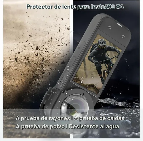 Vista 5 de PULUZ Cubierta protectora de lente para Insta360 X4, protector de lente