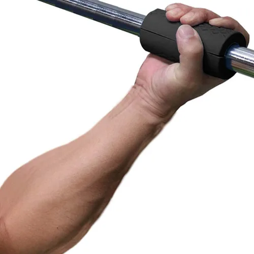 Vista 4 de Agarres para barra de pesas, agarre de barra para mancuernas, asas gruesas para levantamiento de pesas, accesorios de cable y entrenamiento