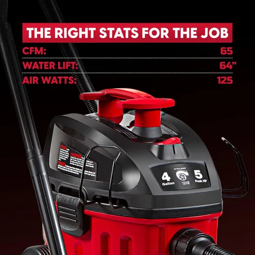 Vista 10 de Vacmaster Aspiradora doméstica húmeda/seca de 4 galones y 5 HP de potencia máxima - VF408B 1101