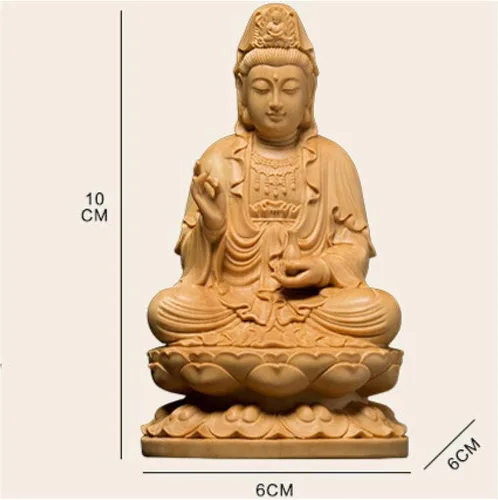 Vista 6 de Escultura de mesa Estatua única Estatua Estatuas Estatuas Figuritas Decoración, Oración Buda Figuras de Madera Artesanía Escultura Decoración Buda