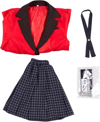 Vista 6 de Kakegurui Runa Yomozuki - Disfraz de uniforme escolar japonés para niñas traje de falda corta