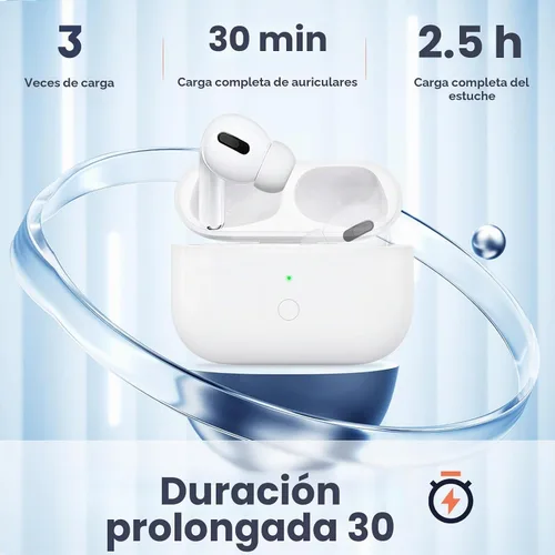 Vista 4 de Funda de carga inalámbrica compatible con AirPods Pro de 1ª y 2ª generación con carga USB-C, puerto de carga tipo C para AirPods Pro, funda de carga