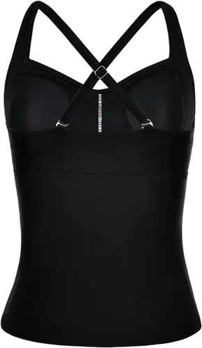 Vista 3 de Hilor Tankini para mujer, con control de abdomen, espalda cruzada, tankini