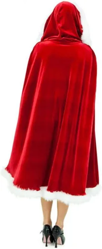 Vista 2 de NOLITOY Hooded Cape Adult Costumes Hooded Cloak Kids Cape Kids Costumes Kids Santa Costume Clothing Child