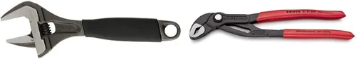 Vista 8 de Bahco Ergo Llave ajustable de boca grande (8 pulgadas) y alicates KNIPEX Cobra (7-1/4 pulgadas)